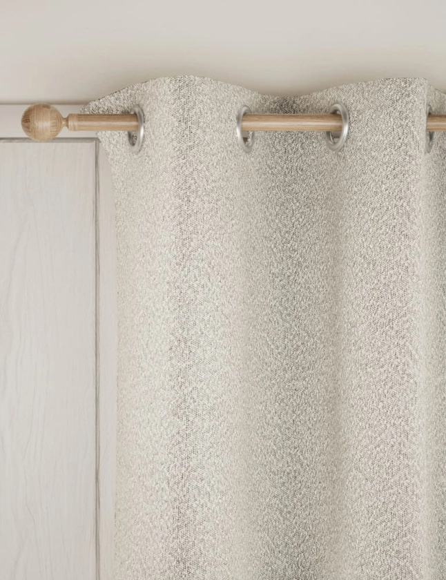 Heavyweight Boucle Eyelet Curtains | M&S Collection | M&S