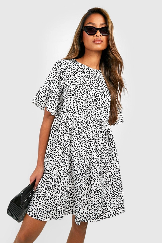 Dresses | Woven Dalmatian Print Smock Dress | boohoo