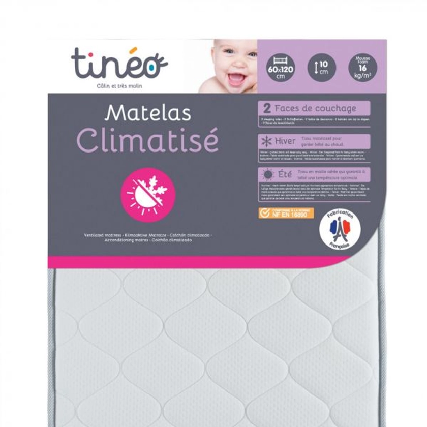 Matelas climatisé 60x120 cm