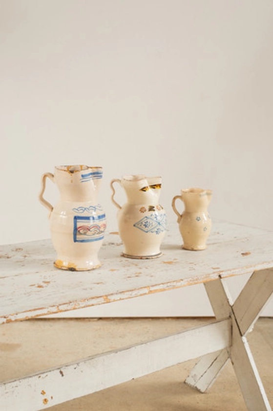 Antique Italian Ceramic Pitchers (individually priced) | Soap and Salvation