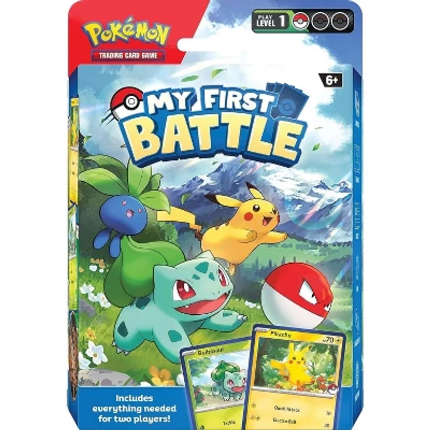 Pokémon TCG: My First Battle—Pikachu and Bulbasaur (Starter Kit Including 2 Ready-to-Play Mini Decks & Accessories) - Great For Beginners