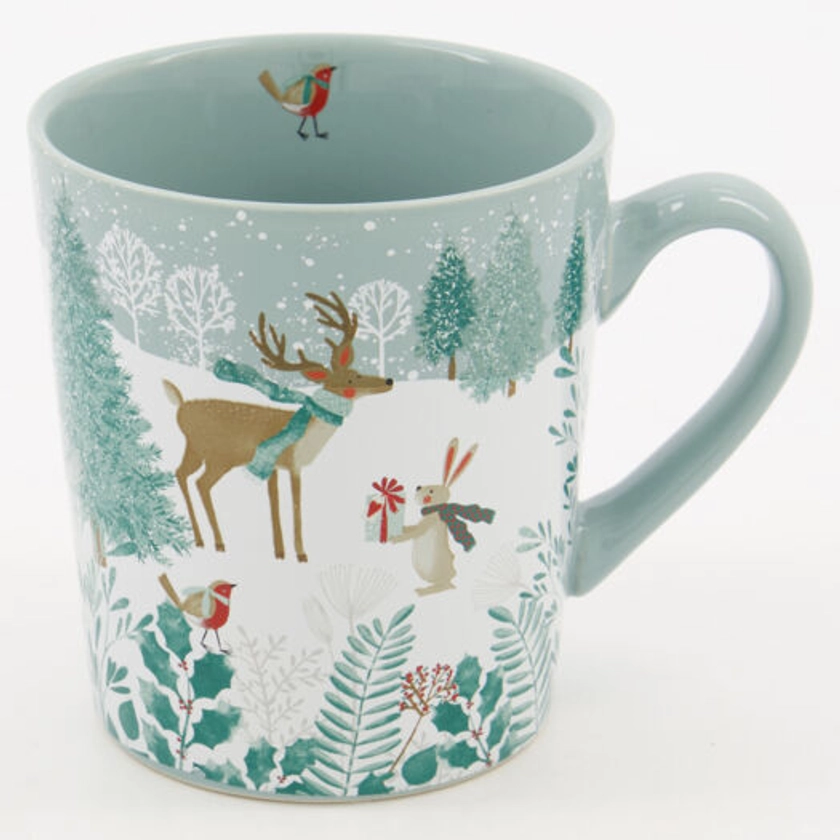 Green Woodland Creatures Ceramic Mug 12x10.5cm - TK Maxx UK