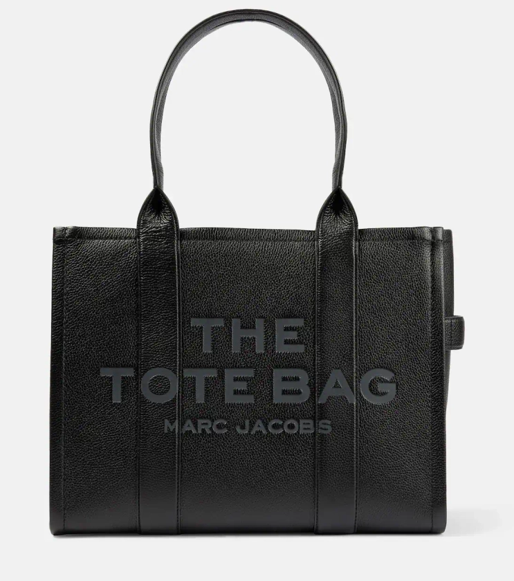 The Large Leather Tote Bag in Black - Marc Jacobs | Mytheresa
