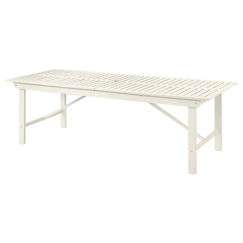 BONDHOLMEN table, outdoor, white/beige, 235x90 cm - IKEA
