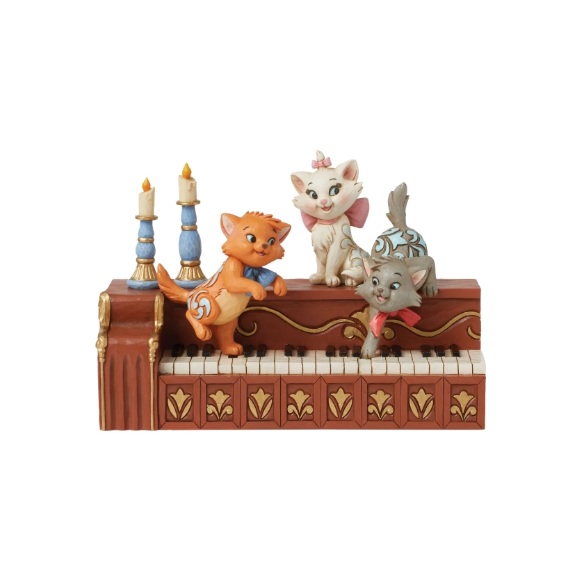 Figurine Chatons Aristochats Piano - Disney Traditions