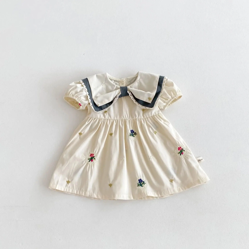 BOW COLLAR DRESS