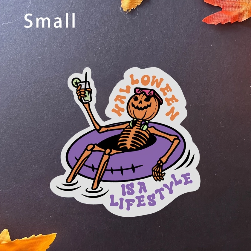 Halloween Skeleton Sticker Skeleton - Temu