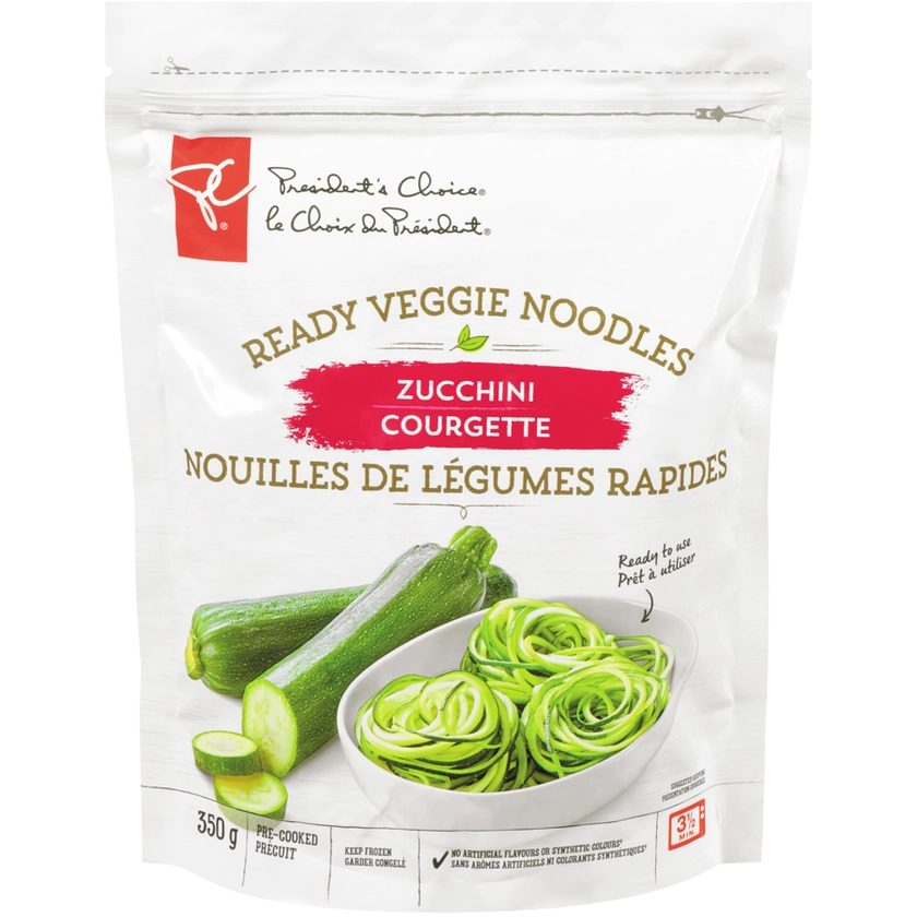 President's Choice Ready Veggie Zucchini Noodles - 350 g | Real Canadian Superstore