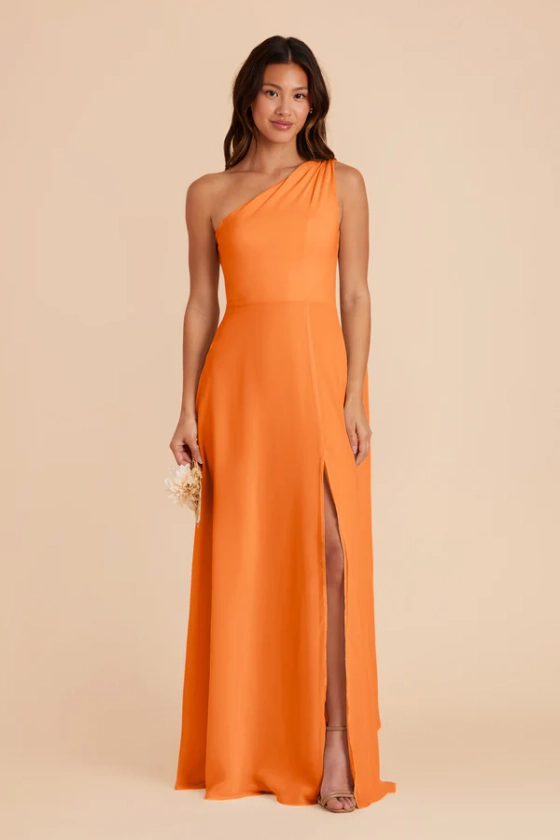 Melissa Chiffon Dress - Apricot