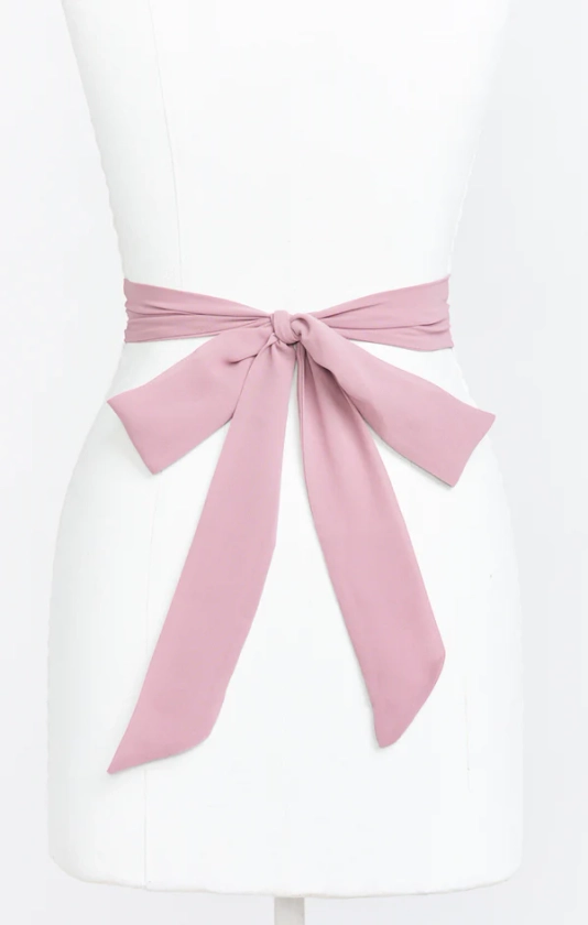 Bridesmaid Sash ~ Steel Blue Chiffon