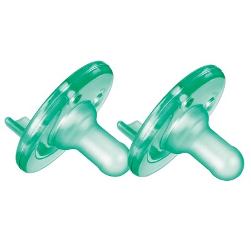 Philips Avent Soothie - 0-3m - Green - 2pk