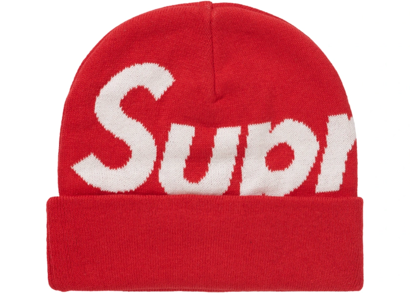 Bonnet Supreme Big Logo rouge