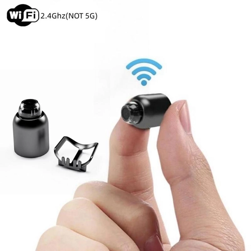 Portable Mini Security Camera, 1 Count 2.4Ghz WiFi Network Wireless Camera, HD Wifi Photography Camera, Mobile App Remote Camera Monitor, Supports Circular Recording, Night Vision, Moving Detection, Suitable for Home, Apartment, Warehouse, Factory, Store