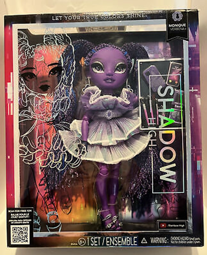 Rainbow High Shadow High Monique Verbena - Purple Fashion Doll. Fashionable