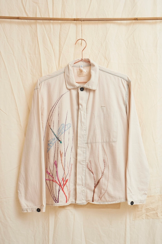 The Shallows Overshirt in Washed White S. — the wolves workshop