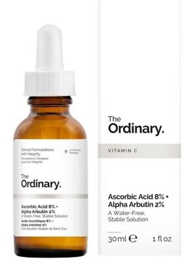 The Ordinary Acide Ascorbique 8% + Alpha-Arbutine 2% - Solution éclaircissante | eBay