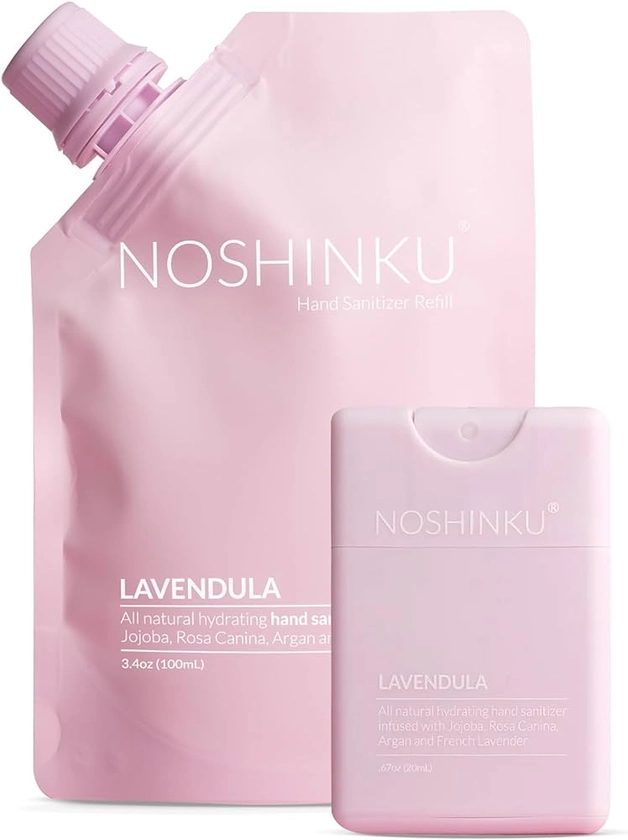 Amazon.com : Noshinku Pocket Hand Sanitizer Refill Kit (Lavender) : Health & Household