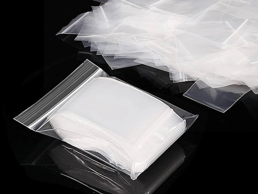 Grip Seal Bags 300Pcs Small Resealable Clear Plastic Bags Mini Ziplock Bags Little Plastic Bags 6 * 4 cm Tiny Transparent Polythene Pouches For Jewelry Candies : Amazon.co.uk: Home & Kitchen