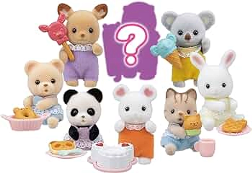 Calico Critters Baby Treats Series Blind Bags, Surprise Set including Doll Figure and Accessory