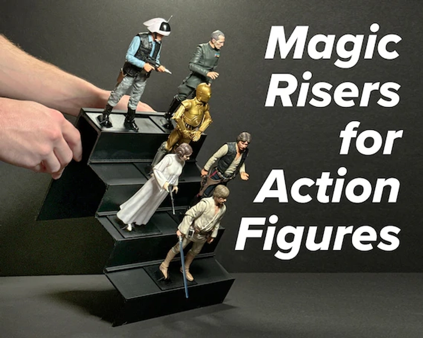 Magic Risers for Action Figures - STL 3D Print Files