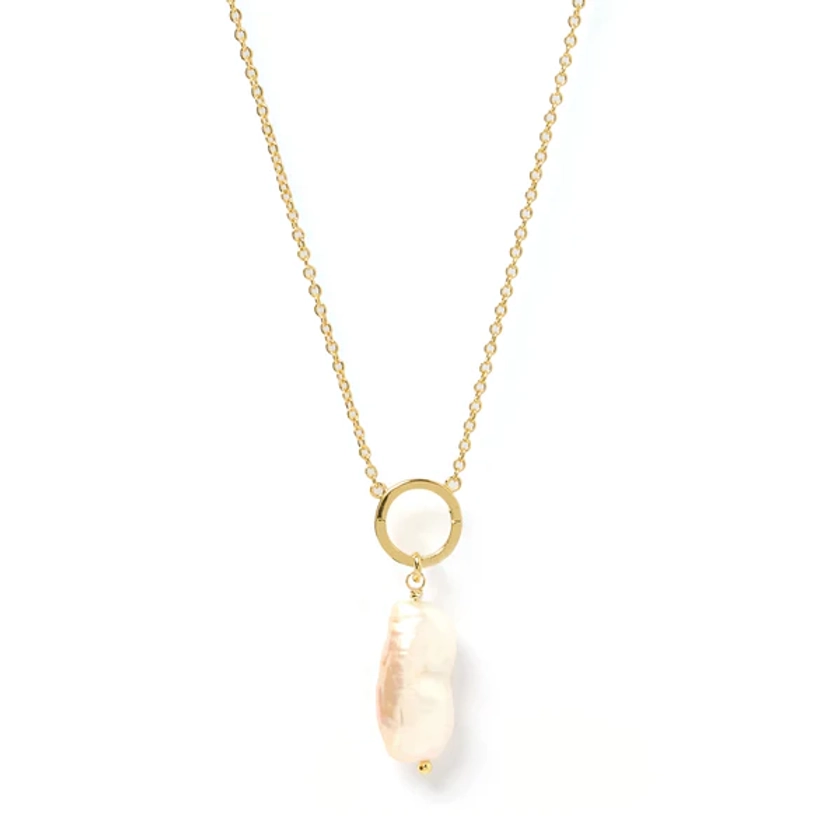 Jojo Pearl 'O' Charm Necklace