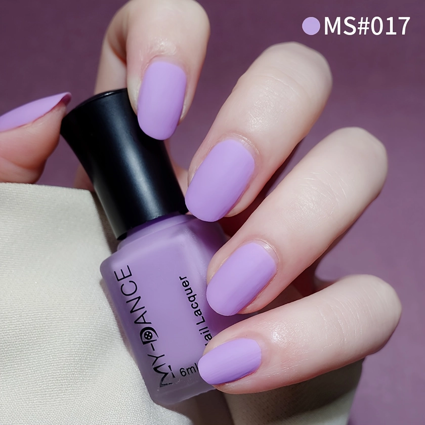 1 Bottle Matte Nail Polish Free Baking Quick Drying Velvet - Temu