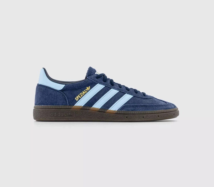 adidas Handball Spezial Trainers Collegiate Navy Clear Sky Gum - Women's Classic Trainers