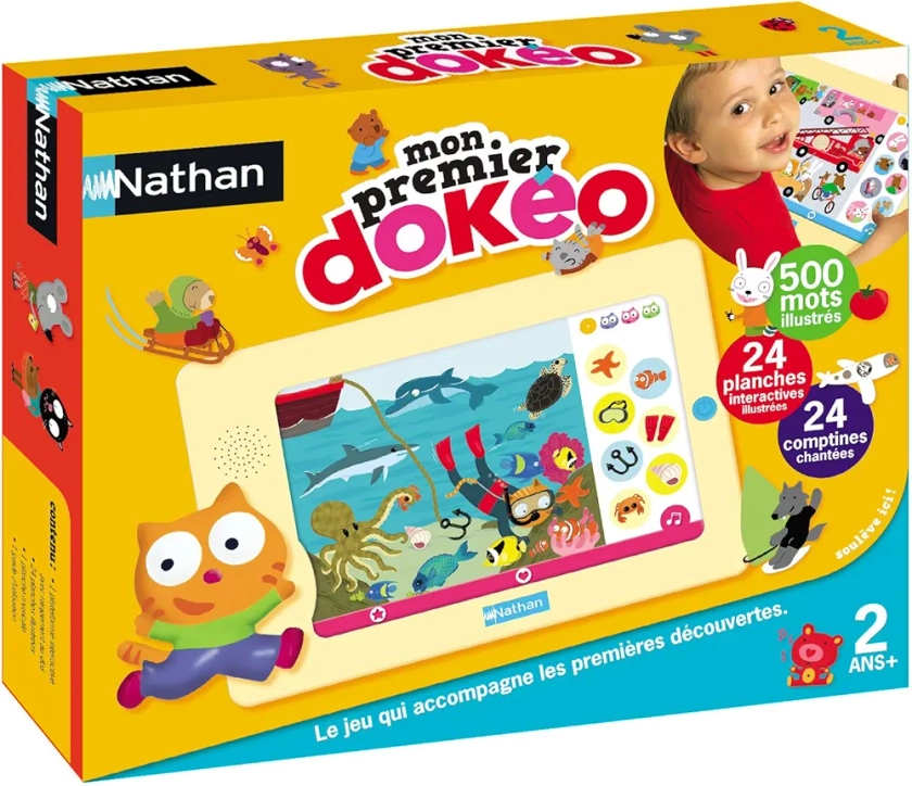 Nathan – Mon premier Dokeo – Jeu éducatif – Encyclopédie parlante – Fait tes premières découvertes avec Dokeo – Dès 2 ans