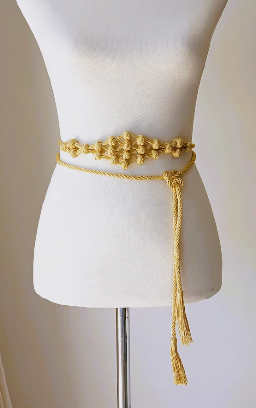 Ceinture dorée faite main, ceinture marocaine Sfifa, ceinture de demoiselle d&#39;honneur de la mariée, ceinture caftan, ceinture réglable, ceinture majdoul, ceinture de mariage, ceinture de robe artisanale