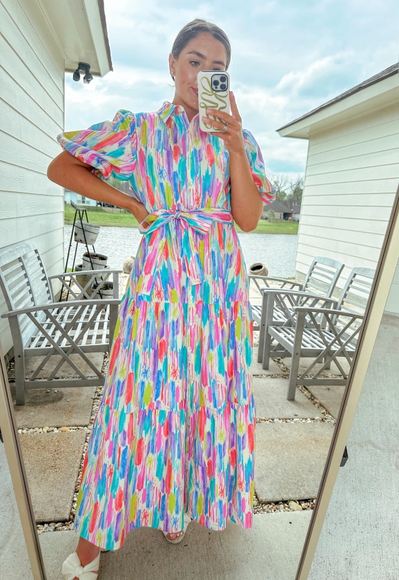 Colors of Spring Maxi Dress