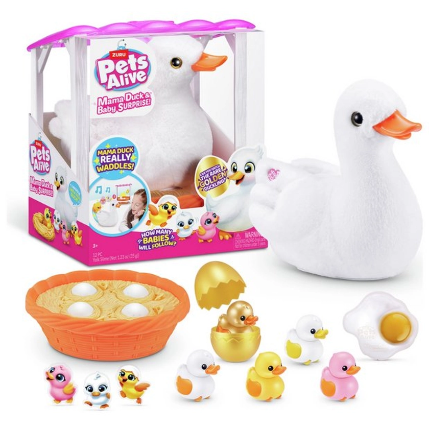 Buy Pets Alive Mama Duck & Baby Surprise by ZURU | Teddy bears and soft toys | Argos