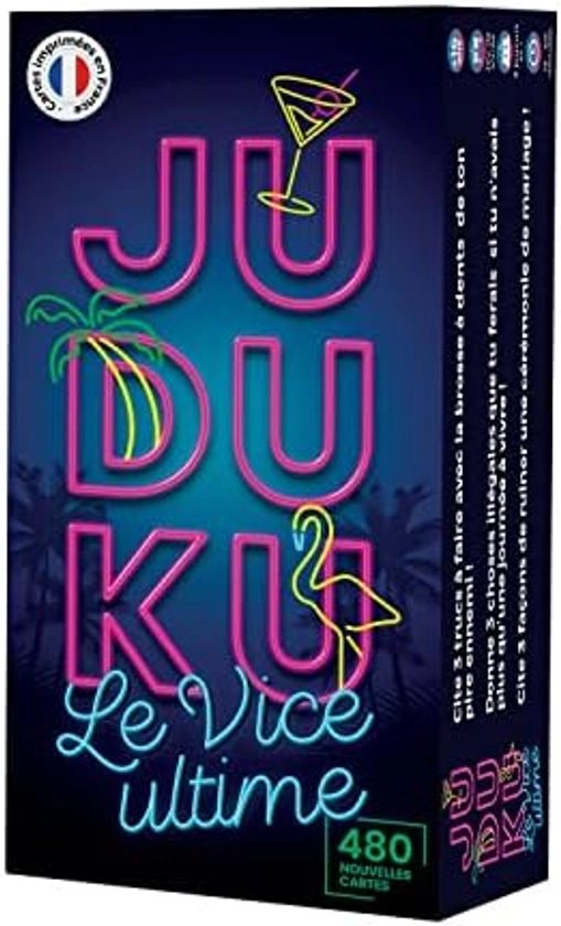 JUDUKU Jeux de société Le Vice Ultime | Jeu de Carte fabriqué en France | Déjà Plus d' 1 Million de Joueurs | Jeux de société Adulte idéal soirée | Cadeau Drole et Original