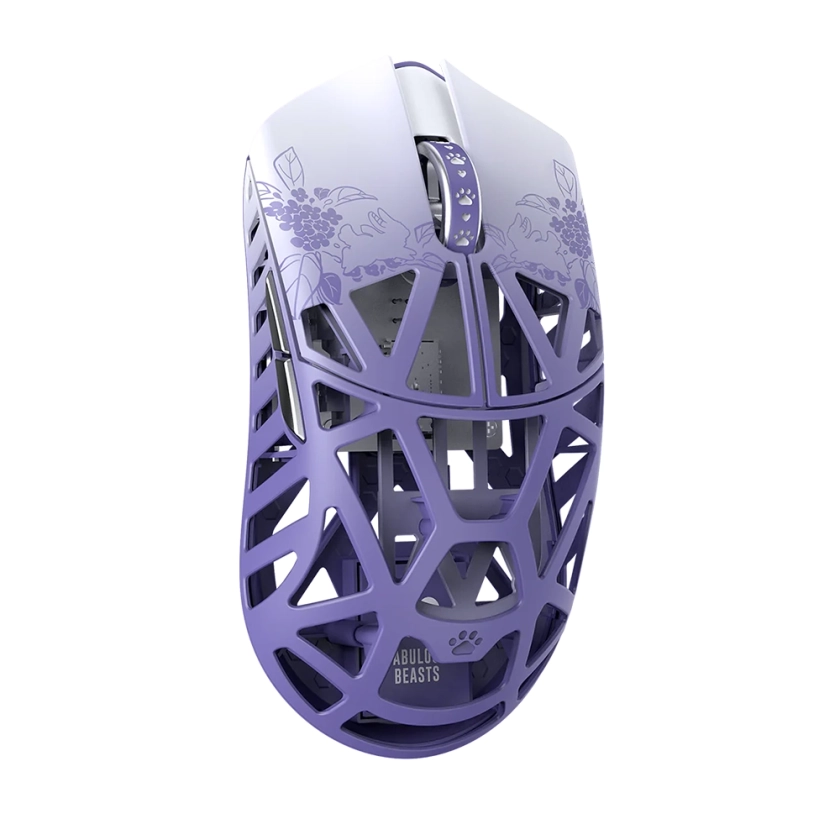 WLMouse BEAST X 8K Wireless Fabulous Beast Edition Blanc et Violet - Achat Souris Gamer 4K