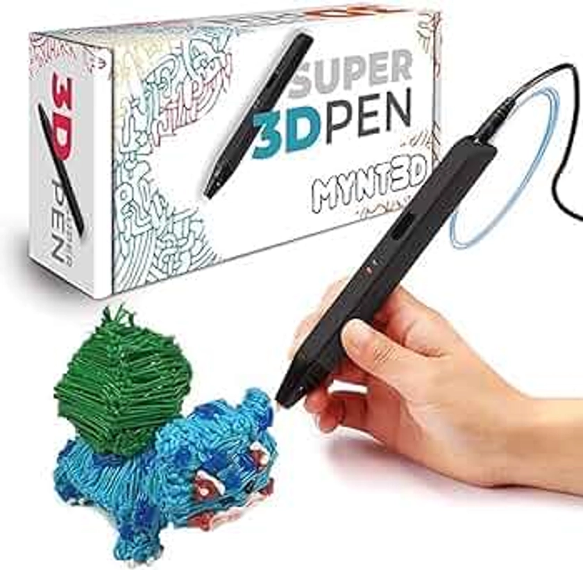 MYNT3D Stylo Super 3D, stylo d'impression 3D compatible ABS et PLA 1,75 mm