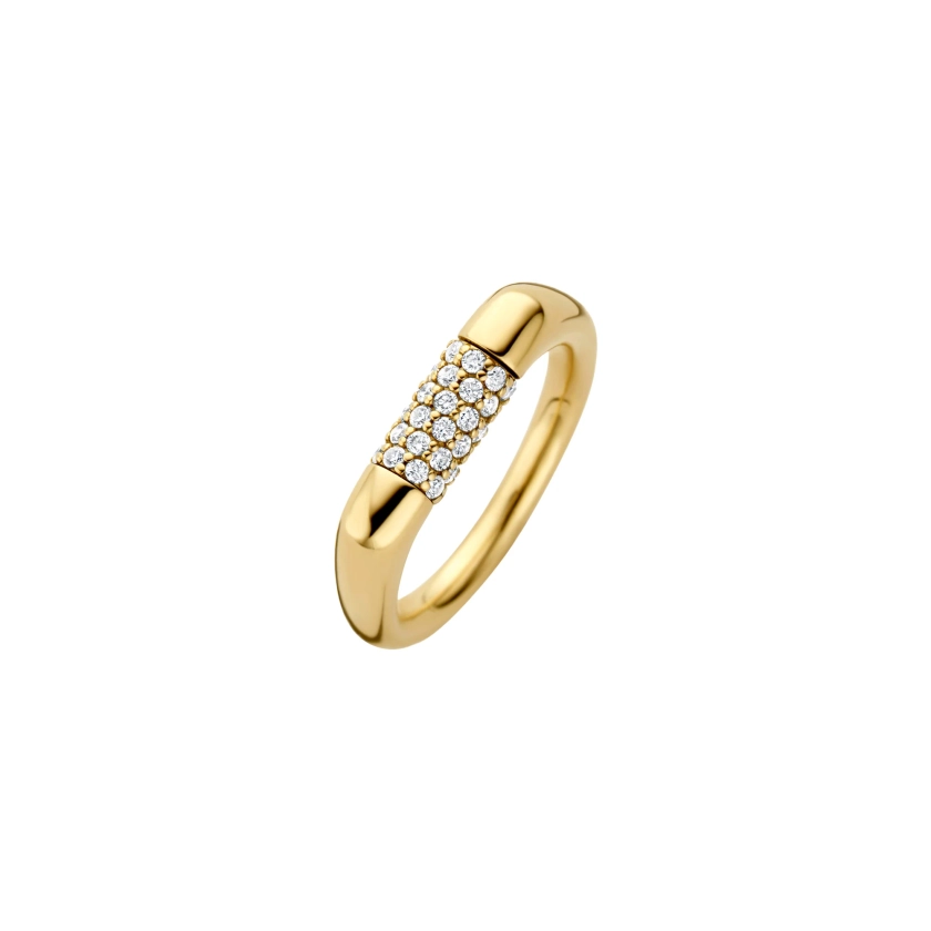 Bague en diamant de synthèse, or 18k | Kimai