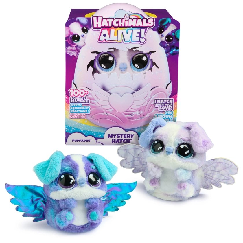 Hatchimals Alive, Mystery Hatch Exclusive 6.5-inch Puppadee Electronic Pet with Mist, Lights & Sounds (Styles Vary), Walmart Exclusive