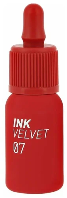 Peripera Тинт для губ Ink Velvet, 07 girlish red