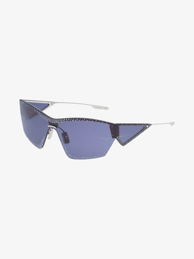 Lunettes de soleil unisexe Giv Cut en métal et cristaux - bleu | GIVENCHY FR