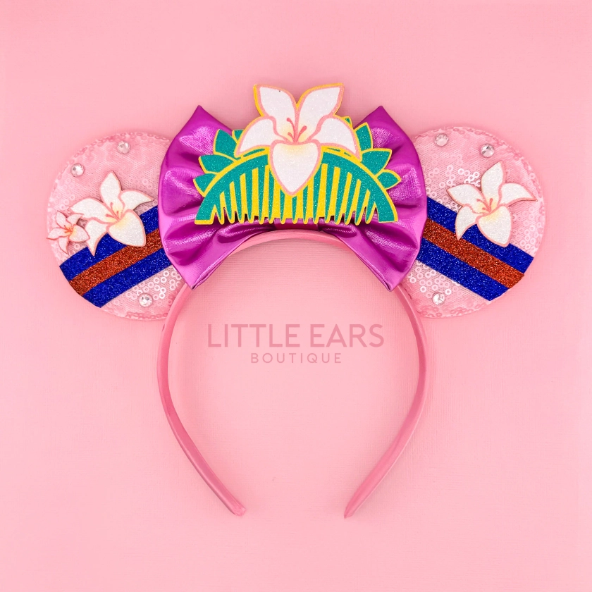 Mulan Mickey Ears - Mouse Ears Headband - Mulan Princess Mickey Ears - Mulan Disney Ears