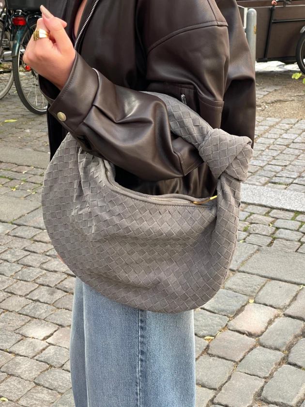 Florence suede bag - Grey