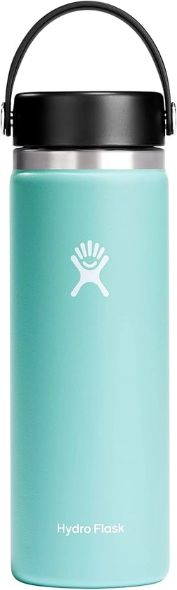 Amazon.com : Hydro Flask 20 oz Wide Mouth with Flex Cap Stainless Steel Reusable Water Bottle Dew - Vacuum Insulated, Dishwasher Safe, BPA-Free, Non-Toxic : Sports & Outdoors