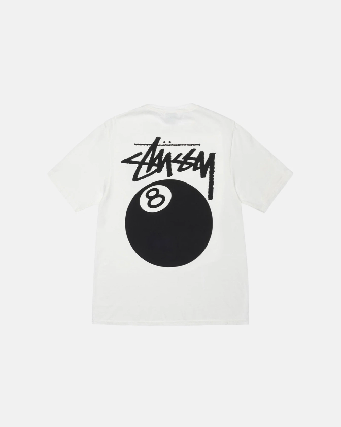 8 Ball Tee Pigment Dyed in natural – Stüssy Europe