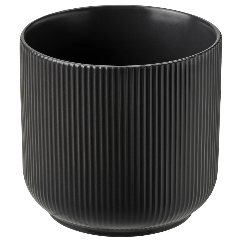 GRADVIS Plant pot - in/outdoor black 12 cm