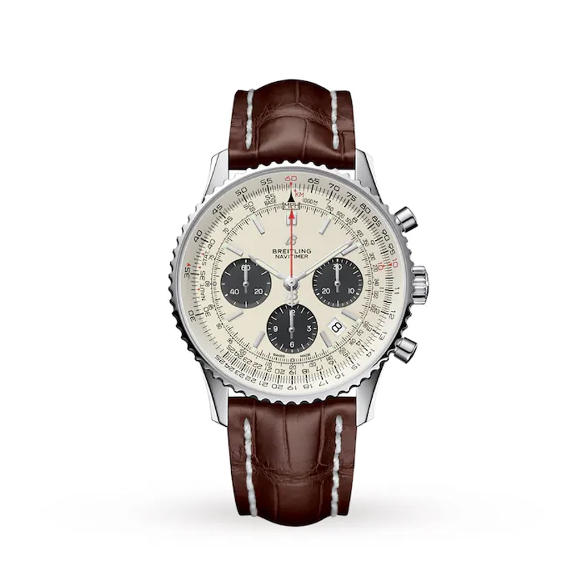 Breitling Navitimer 1 B01 Chronograph Mens Watch AB0121211G1P1 | Watches Of Switzerland UK
