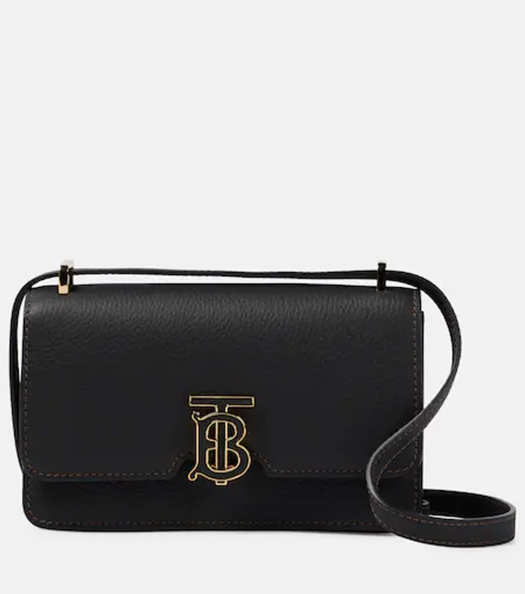 Lola Leather Shoulder Bag in Black - Burberry | Mytheresa