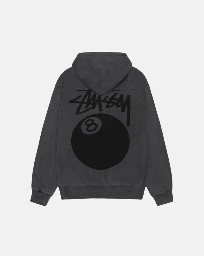 8 Ball Hoodie Pigment Dyed in guava – Stüssy