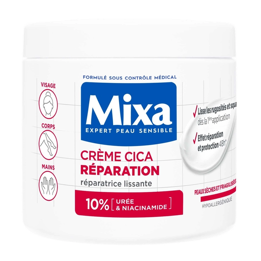 mixa | Mixa Expert Peau Sensible Crème Réparatrice Lissante - 400 ml