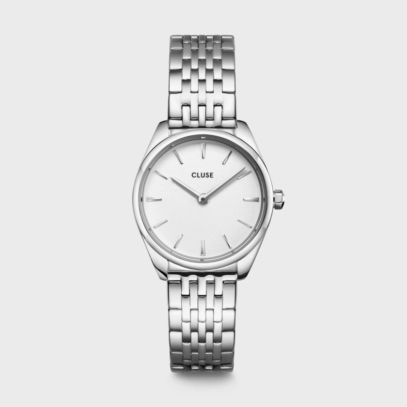 Féroce Mini Watch Steel White, Silver Colour