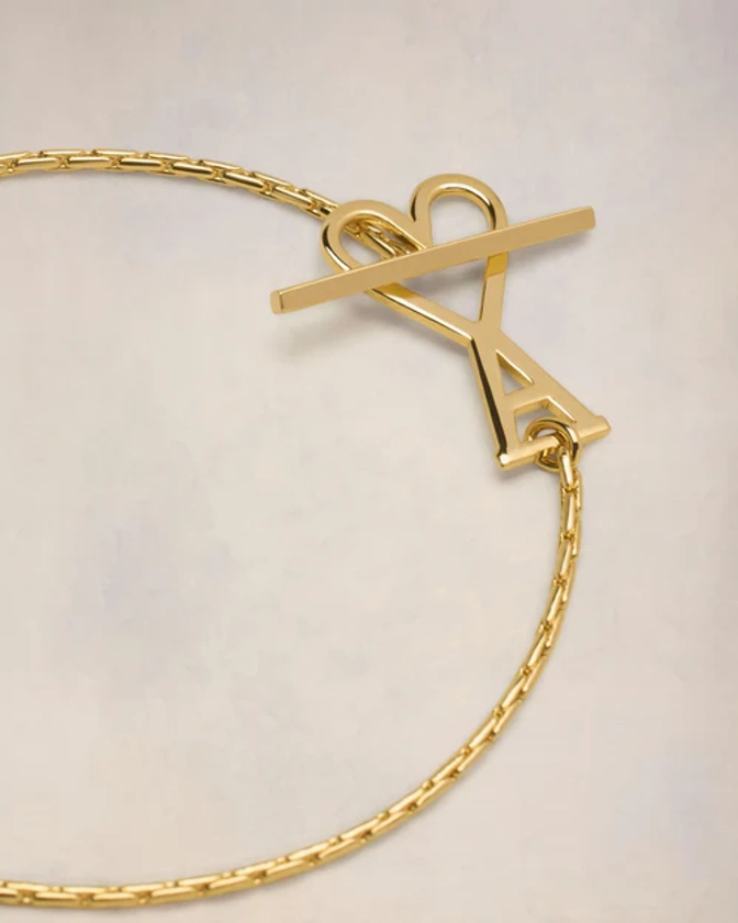 Collier Chaîne Ami De Coeur 2 En 1 Or | AMI PARIS