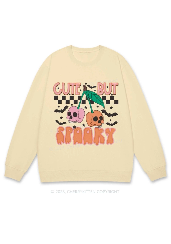 Cherrykitten Cute But Spooky Halloween Y2K Sweatshirt Cherrykitten for Sale